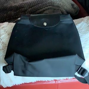 Long champ black backpack